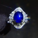 2.41ct Starlight Sapphire Ring in 18K Gold