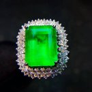 6.5ct Emerald  Pendant&Ring in 18K Gold