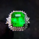 3.57ct Emerald  Pendant&Ring in 18K Gold