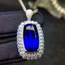 8.8ct Tanzanite Pendant in 18K Gold