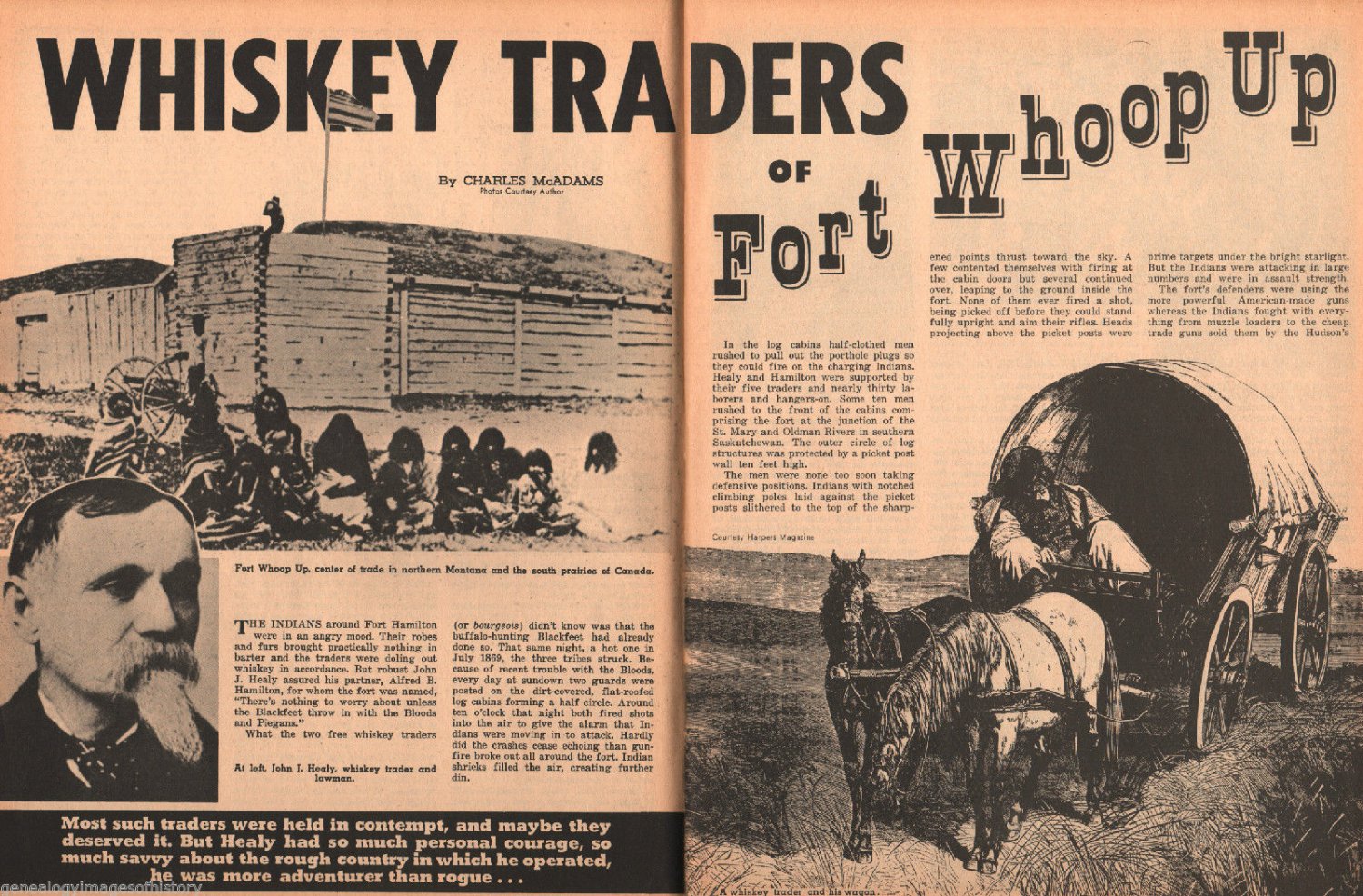 Montana History of Fort Whoop Up & Choteau County Whiskey Traders