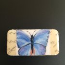 Blue Butterfly hand painted pendant.  WP-16
