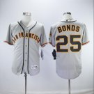 Barry Bonds #25 San Francisco Giants Cool Base Player Men's Jersey Gray M L XL XXL XXXL