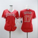 Shohei Ohtani #17 Los Angeles Angels Cool Base Women's Red Jersey S M L XL XXL