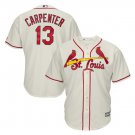 Size XXL Matt Carpenter #13 St. Louis Cardinals Cool Base Player Men's Jersey Cream