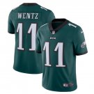Size L Carson Wentz #11 Philadelphia Eagles Limited Player Men's Jersey Midnight Green