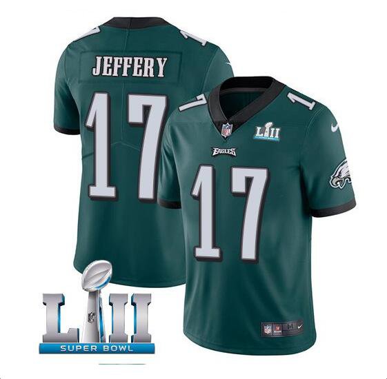 Size XXXL Alshon Jeffery #17 Philadelphia Eagles 2018 Super Bowl LII