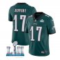 Size XXXL Alshon Jeffery #17 Philadelphia Eagles 2018 Super Bowl LII Men's Jersey Midnight Green