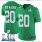 Size L Brian Dawkins #20 Philadelphia Eagles 2018 Super Bowl LII Player Men's Jersey Kelly Green