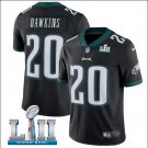 Size M Brian Dawkins #20 Philadelphia Eagles 2018 Super Bowl LII Player Men's Jersey Black