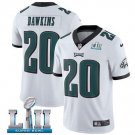 Size XXL Brian Dawkins #20 Philadelphia Eagles 2018 Super Bowl LII Player Men's Jersey White