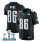 Size XXXL Zach Ertz #86 Philadelphia Eagles 2018 Super Bowl LII Player Men's Jersey Black