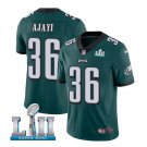 Size L Jay Ajayi #36 Philadelphia Eagles 2018 Super Bowl LII Men's Jersey Midnight Green