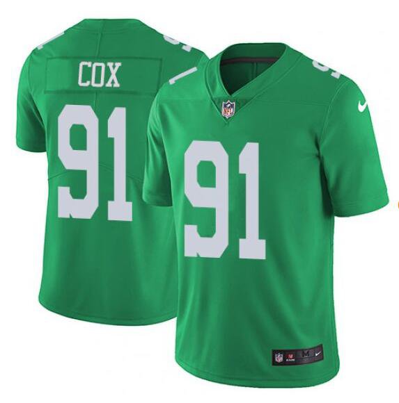 Size XXXL Fletcher Cox #91 Philadelphia Eagles 2018 Super Bowl LII