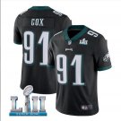 Size XXL Fletcher Cox #91 Philadelphia Eagles 2018 Super Bowl LII Player Men's Jersey Black