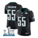 Size S Brandon Graham #55 Philadelphia Eagles 2018 Super Bowl LII Player Men's Jersey Black