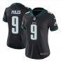 Size XL Nick Foles #9 Philadelphia Eagles 2018 Super Bowl LII Player Women's Jersey Black
