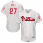 Size XXL Aaron Nola #27 Philadelphia Phillies Home Flex Base Player Men's Jersey White