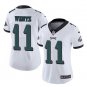 Size L Carson Wentz #11 Philadelphia Eagles 2018 Super Bowl LII Player Women's Jersey White