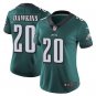 Size L Brian Dawkins #20 Philadelphia Eagles 2018 Super Bowl LII Women's Jersey Midnight Green