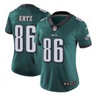 Size XXL Zach Ertz #86 Philadelphia Eagles 2018 Super Bowl LII Women's Jersey Midnight Green