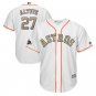 Size XXXL Jose Altuve #27 Houston Astros 2018 Gold Program Cool Base Player Men's Jersey White