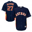 Size XXL Jose Altuve #27 Houston Astros Cool Base Player Men's Jersey Navy