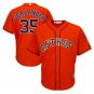 Size XL Justin Verlander #35 Houston Astros Cool Base Player Men's Jersey Orange