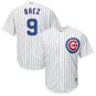 Size M Javier Baez #9 Chicago Cubs Cool Base Player Men's Jersey White