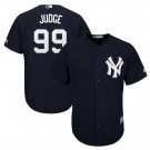 Size L Aaron Judge #99 New York Yankees Cool Base Player Men's Jersey Navy