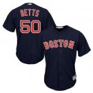 Size L Mookie Betts #50 Boston Red Sox Cool Base Player Men's Jersey Navy
