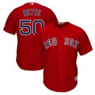 Size M Mookie Betts #50 Boston Red Sox Cool Base Player Men's Jersey Scarlet