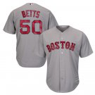 Size XXL Mookie Betts #50 Boston Red Sox Cool Base Player Men's Jersey Gray