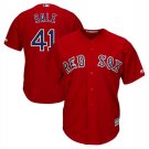 Size XXL Chris Sale #41 Boston Red Sox Cool Base Player Men's Jersey Scarlet