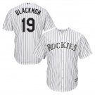 Size XL Charlie Blackmon #19 Colorado Rockies Cool Base Player Men's Jersey White