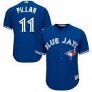 Size XXXL Kevin Pillar #11 Toronto Blue Jays Cool Base Player Men's Jersey Royal
