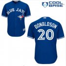 Size XXXL Josh Donaldson #20 Toronto Blue Jays Cool Base Player Men's Jersey Royal