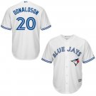 Size XL Josh Donaldson #20 Toronto Blue Jays Cool Base Player Men's Jersey White