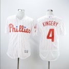 Size XXXL Scott Kingery #4 Philadelphia Phillies Cool Base Player Men's Jersey White