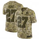 Size L Men's Kareem Hunt #27 Kansas City Chiefs Salute to Service Limited Jersey Camo