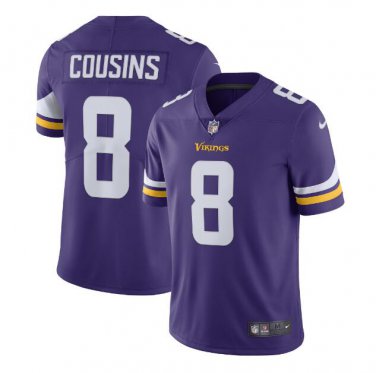 Size L Men's Kirk Cousins #8 Minnesota Vikings Limited Jersey Purple