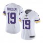 Size L Women's Adam Thielen #19 Minnesota Vikings Limited Player Jersey White