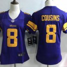 Size XXL Women's Kirk Cousins #8 Minnesota Vikings Limited Player Jersey Blue