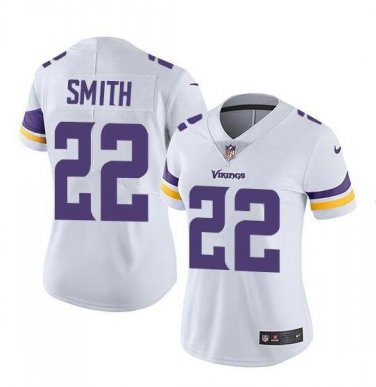 Size XXL Women's Harrison Smith #22 Minnesota Vikings Limited Player Jersey White