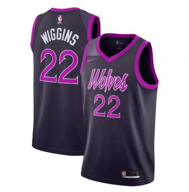 Size XL Men's Andrew Wiggins #22 Minnesota Timberwolves 2018/19 Swingman Jersey City Edition Purple