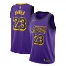 Size XXL Men's LeBron James #23 Los Angeles Lakers 2018/19 Swingman Jersey City Edition Purple