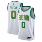 Size S Men's Jayson Tatum #0 Boston Celtics 2018/19 Swingman Jersey City Edition White