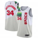Size S Men's Giannis Antetokounmpo #34 Milwaukee Bucks 2018/19 Swingman Jersey Earned Edition White