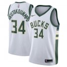 Size XL Men's Giannis Antetokounmpo #34 Milwaukee Bucks Swingman Jersey White Statement Edition