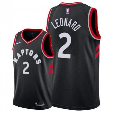 Size S Men's Kawhi Leonard #2 Toronto Raptors Swingman Jersey Statement Edition Black